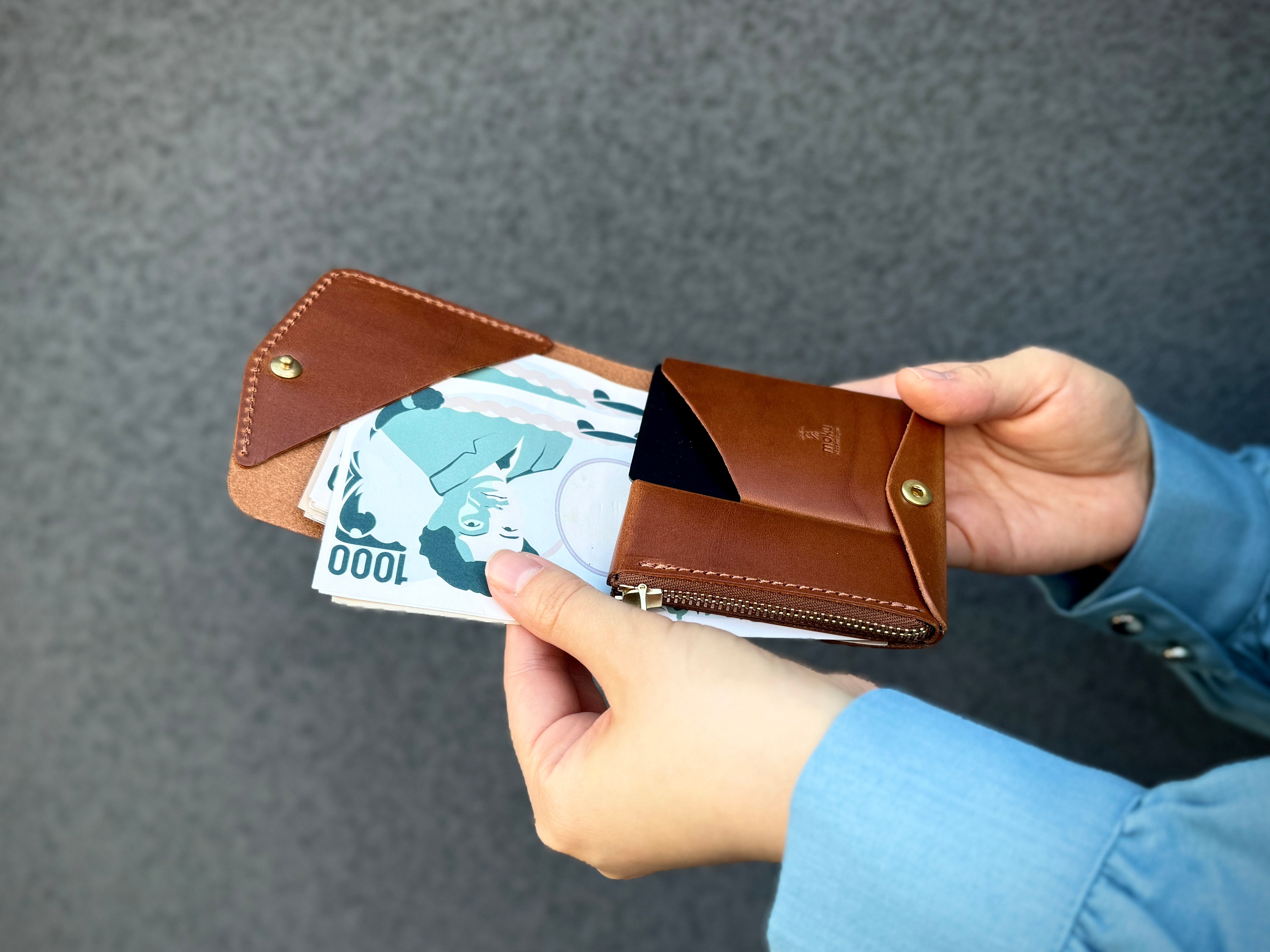 Small and thin wallet SAKU ver.3 Buttero