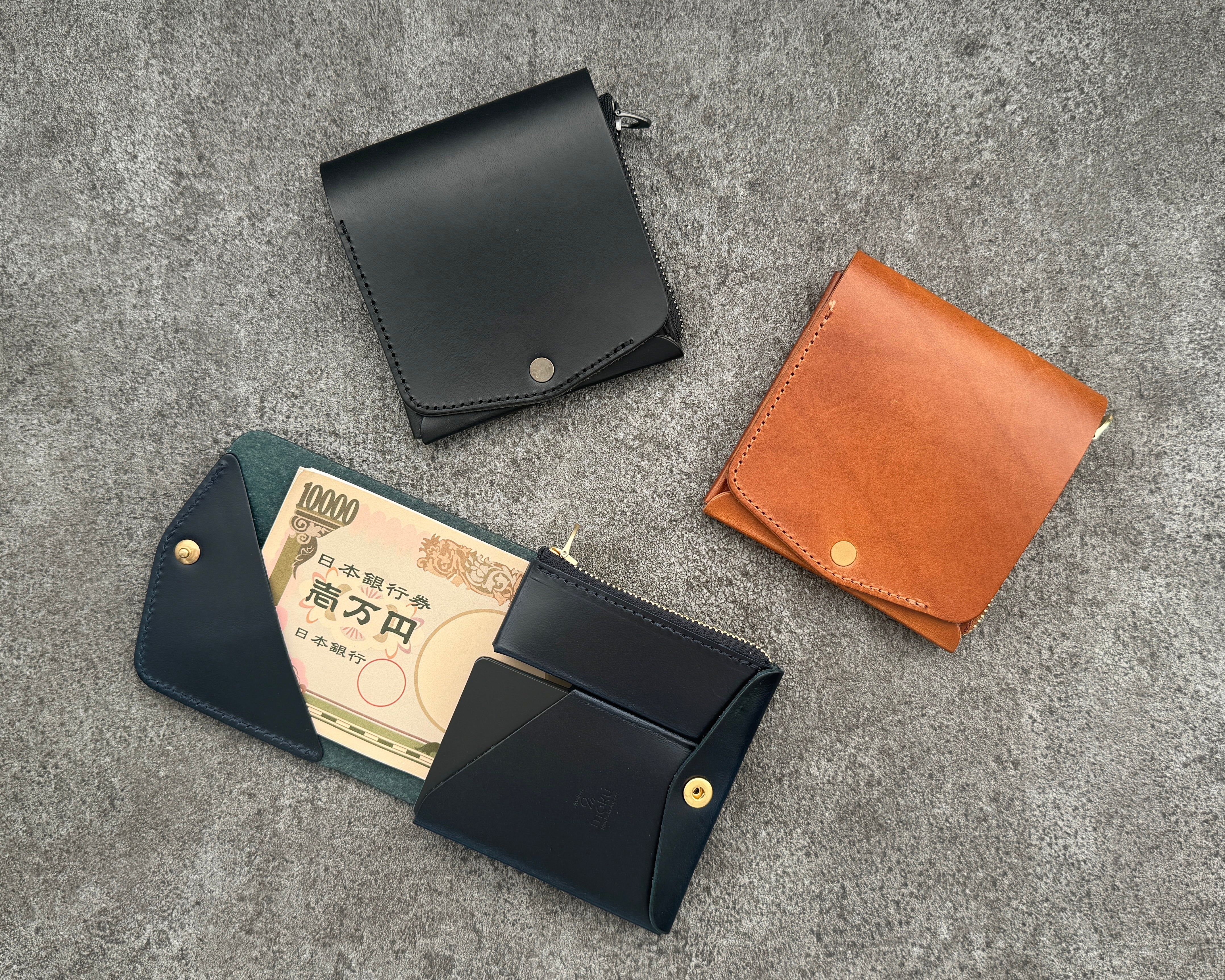Small and thin wallet SAKU ver.3 Buttero