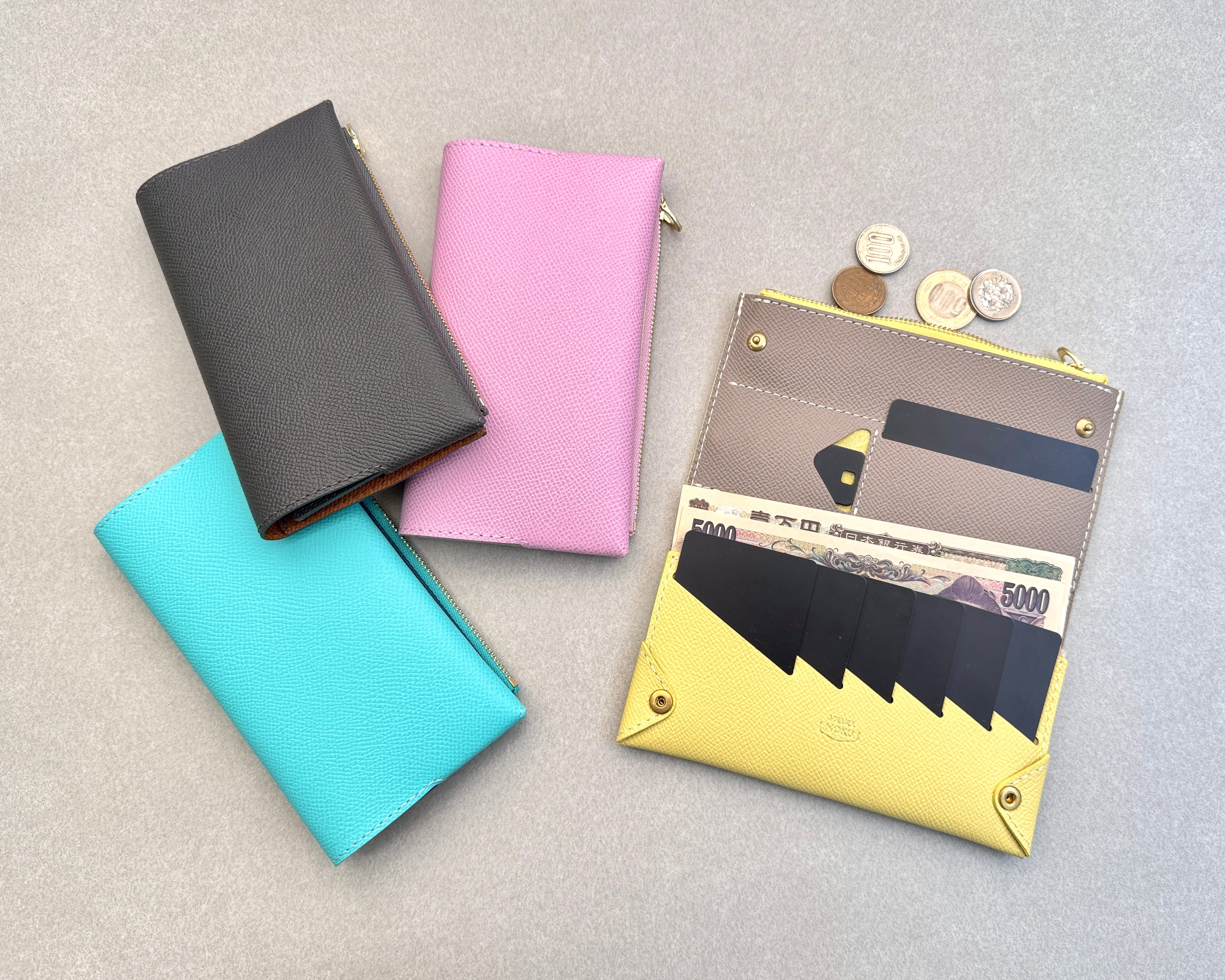 Small and thin long wallet UNO ver.2 Plus VeauEpsom