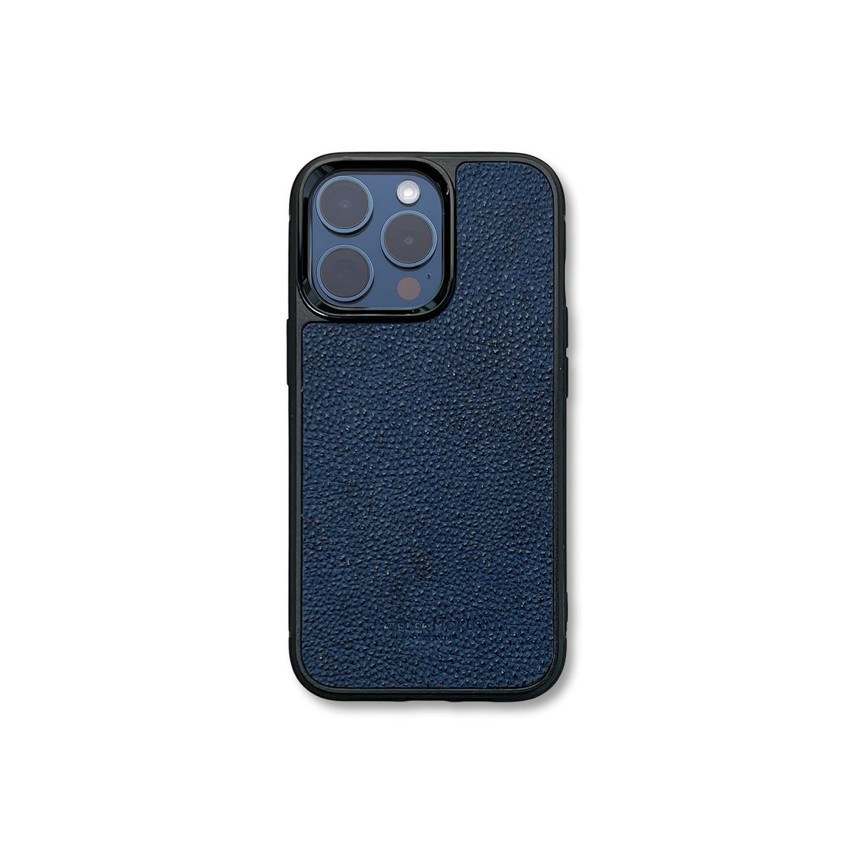 iPhoneケース Moshi 黒桟革