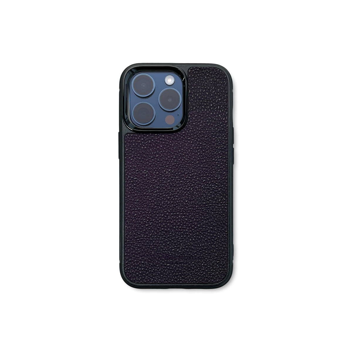 iPhoneケース Moshi 黒桟革