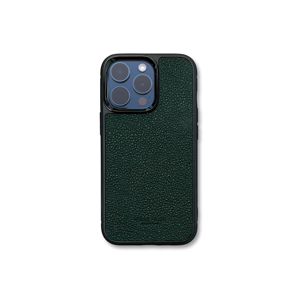 iPhoneケース Moshi 黒桟革