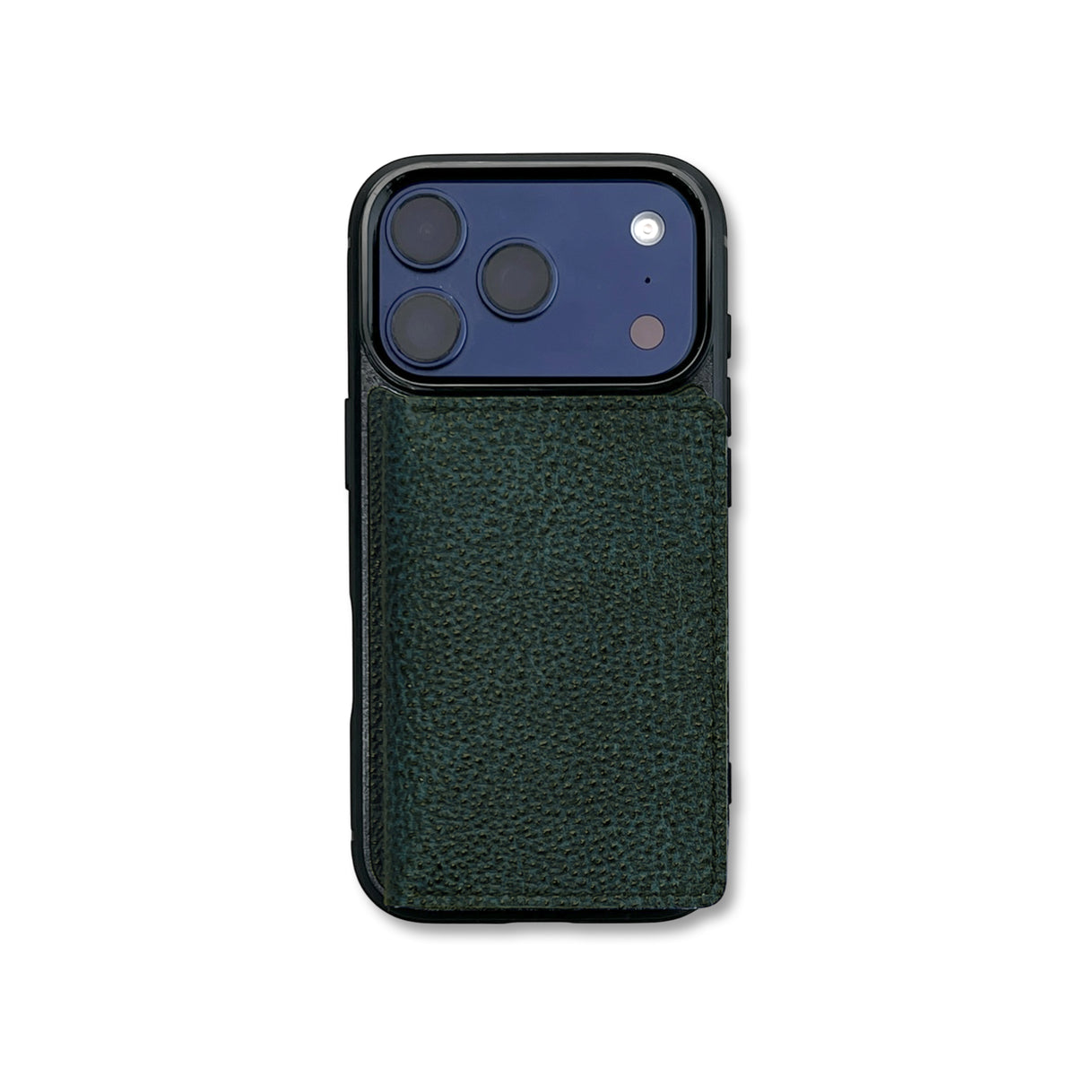 iPhoneケース一体型ウォレットMotto 黒桟革