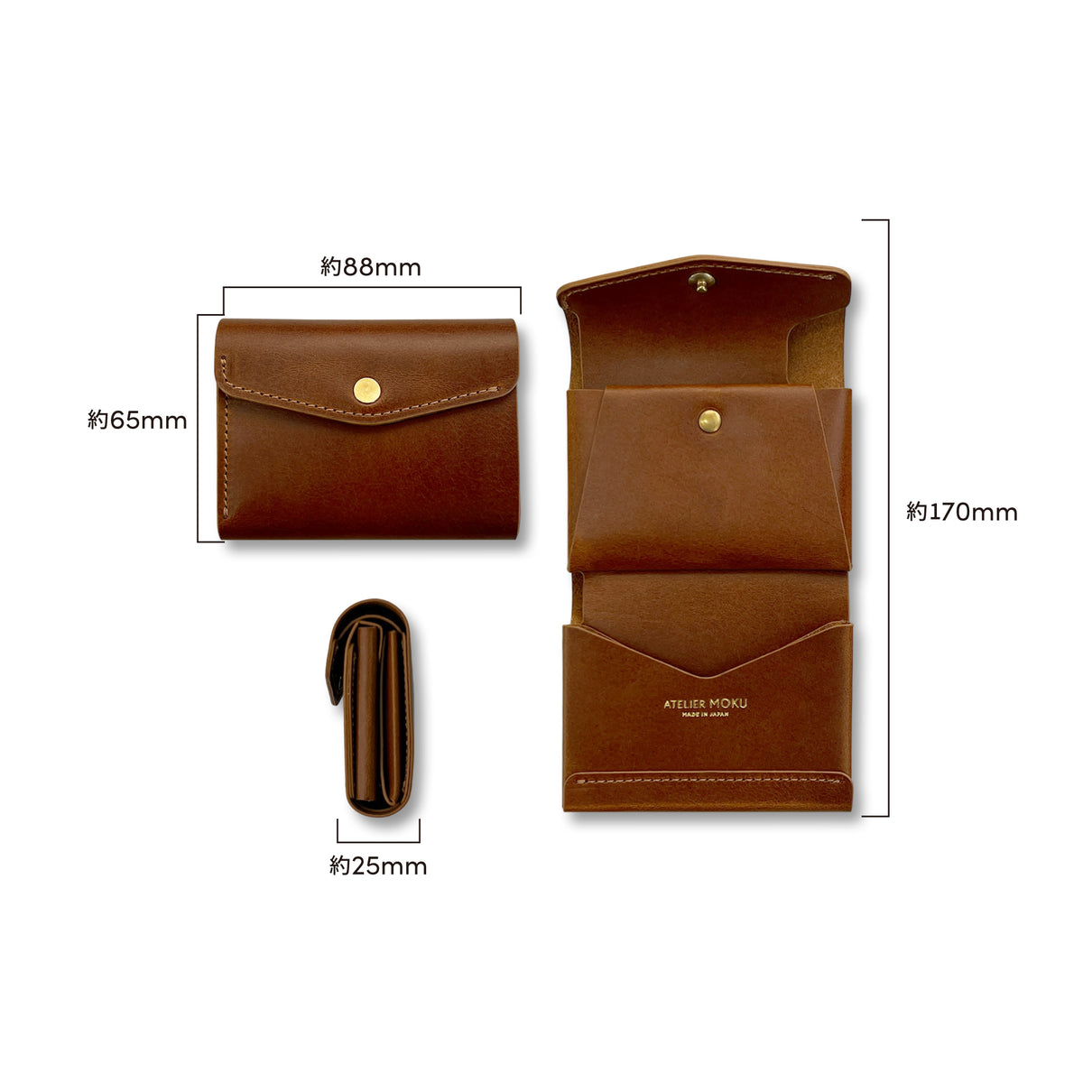 Small and thin tri-fold wallet PALUMO Pueblo