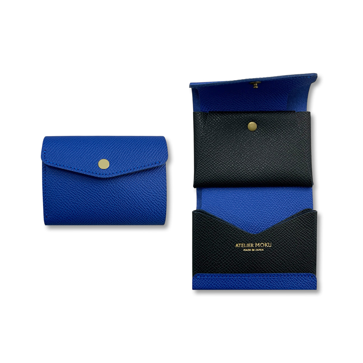 Tri-fold mini wallet PALUMO Derby two-tone