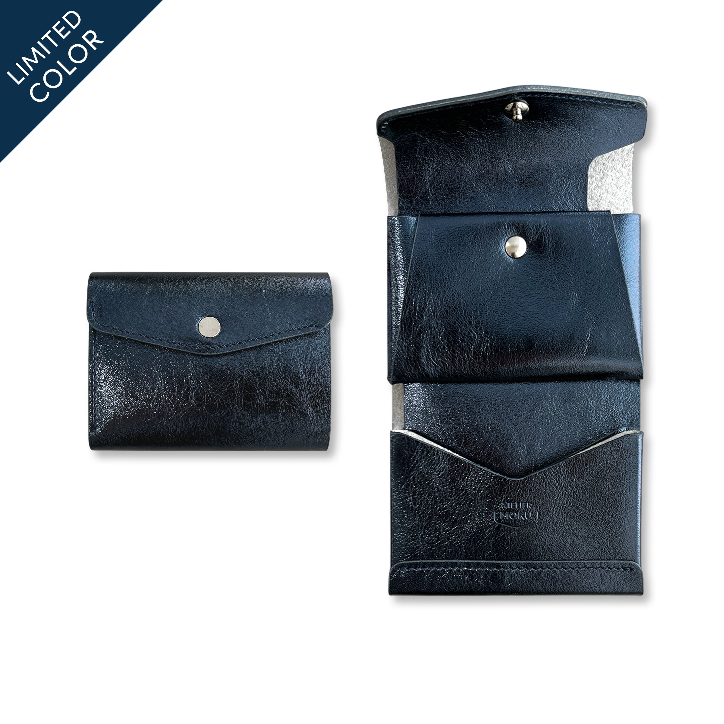 三つ折りミニ財布PALUMO Meteor Leather