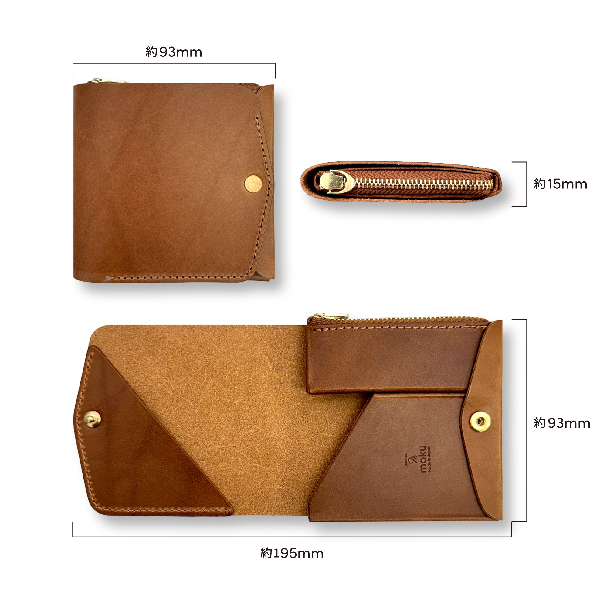 Small and thin wallet SAKU ver.3 Buttero
