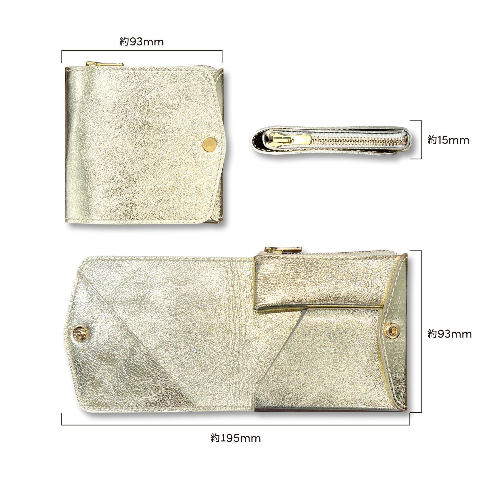 小さく薄い財布SAKU ver.3 Plus Meteor Leather