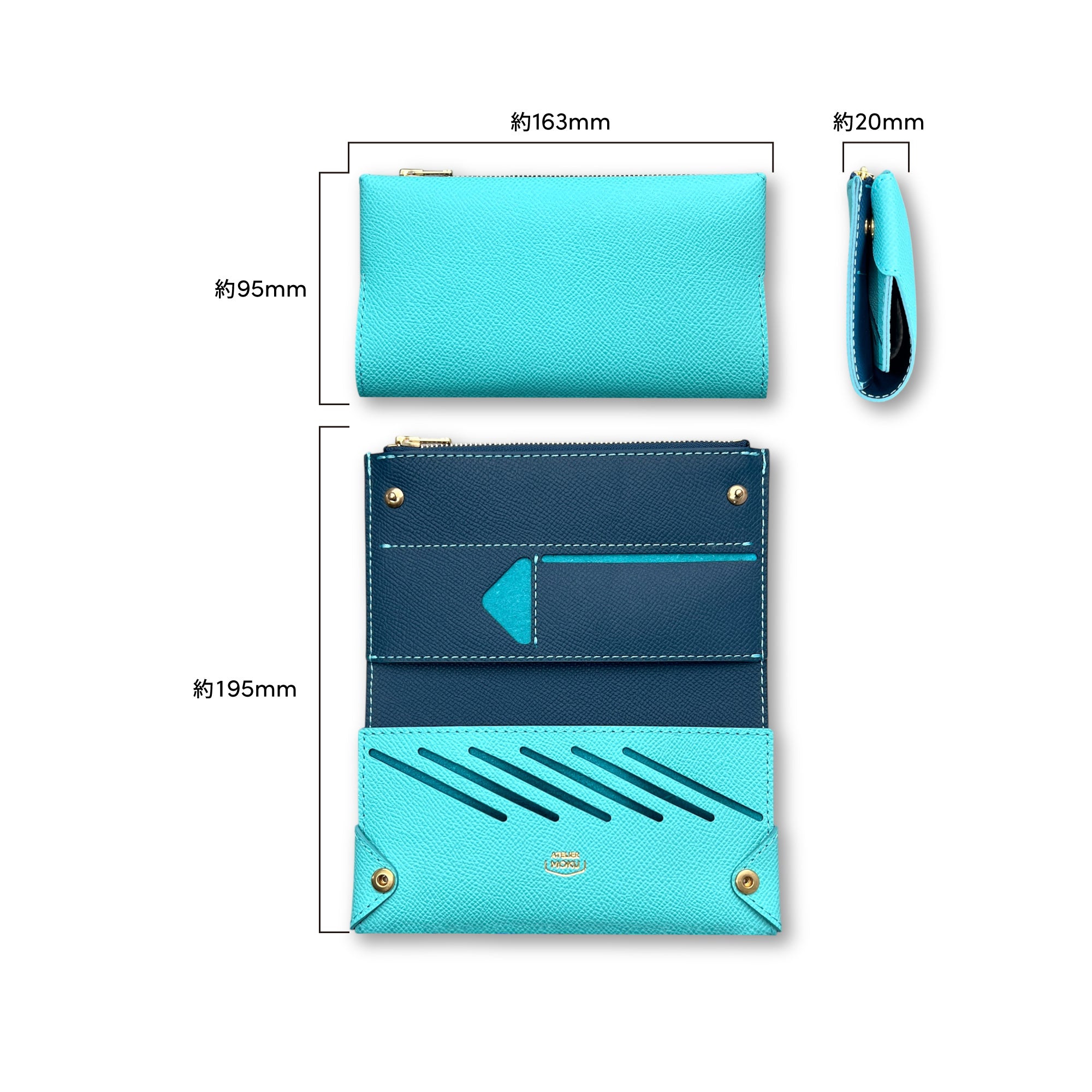 Small and thin long wallet UNO ver.2 Plus VeauEpsom