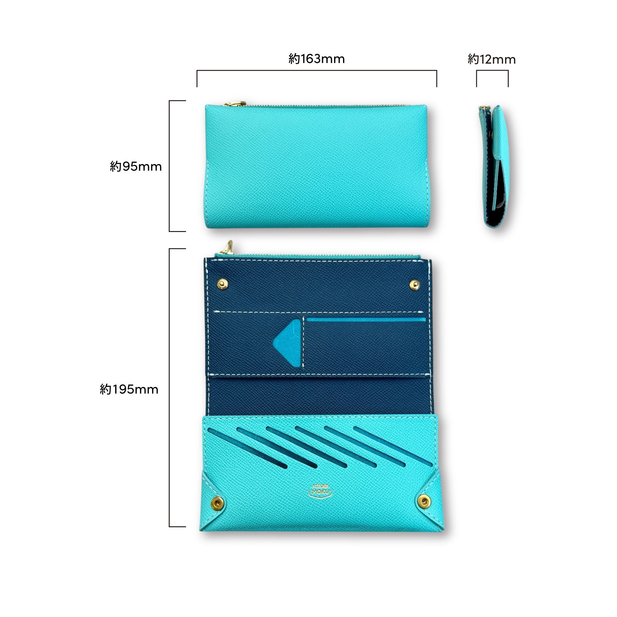 Small and thin long wallet UNO ver.2 Plus VeauEpsom