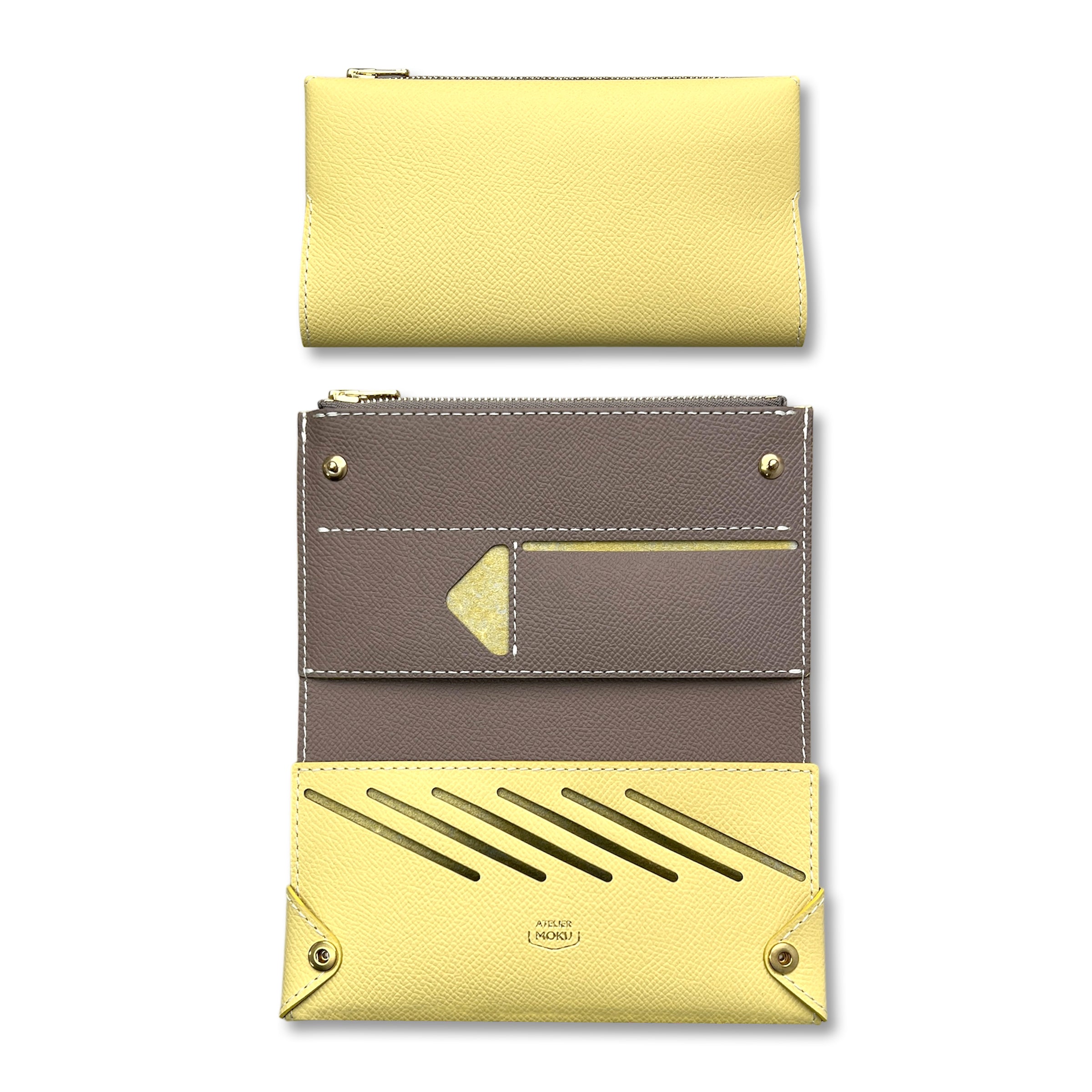 小さく薄い長財布UNO ver.2 Plus VeauEpsom バイカラー