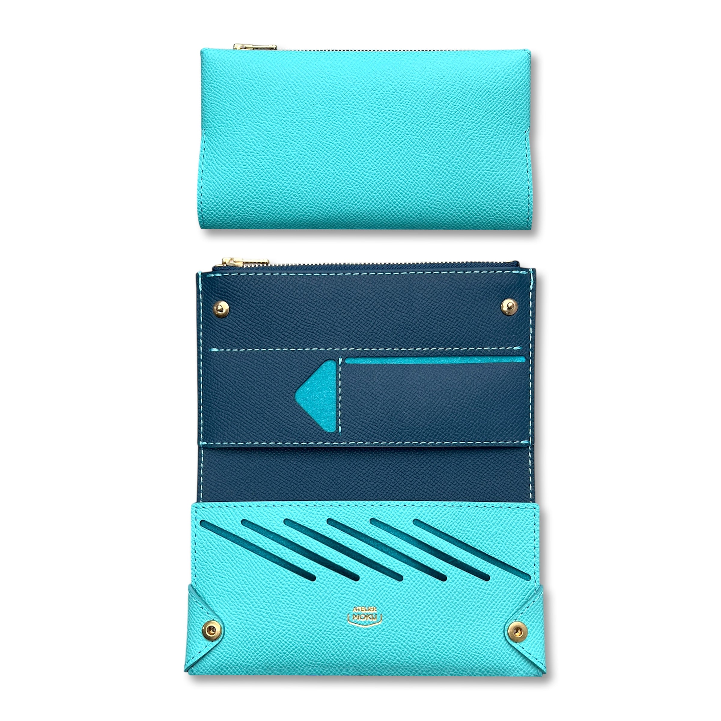 Small and thin long wallet UNO ver.2 Plus VeauEpsom