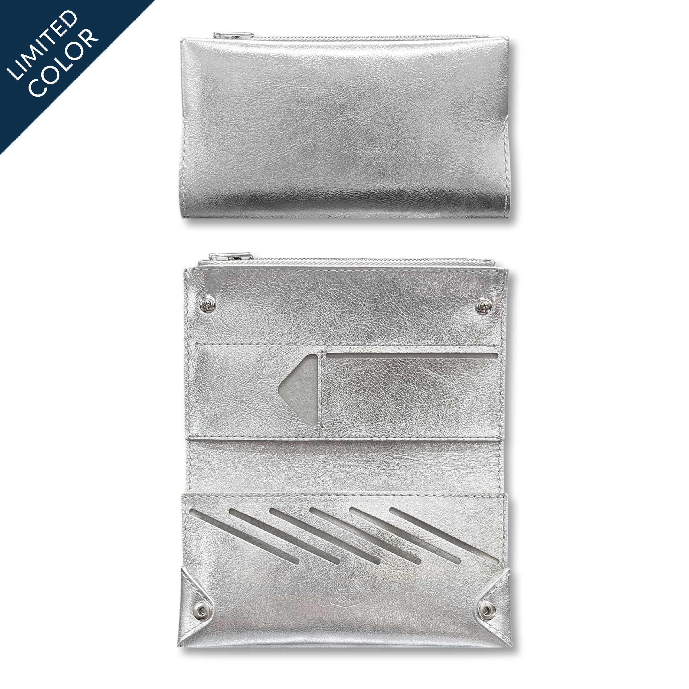 小而薄的長皮夾 UNO ver.2 Plus Metallic Shrink