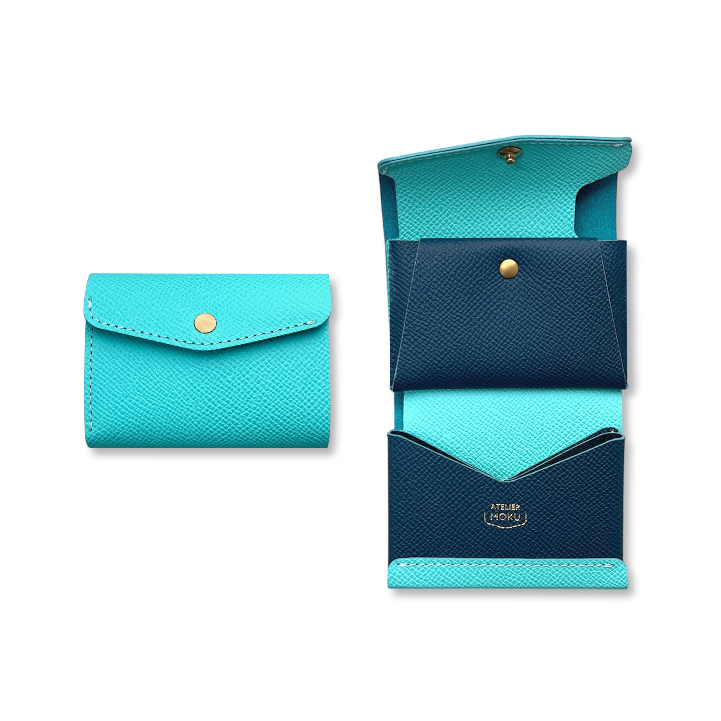 三つ折りミニ財布PALUMO VeauEpsom バイカラー