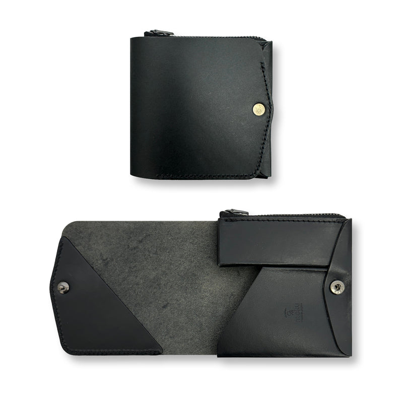 大人の遊び心を掻き立てる新品 moku 小さく薄い財布 Saku ver.2 財布 ウォレット ブルー