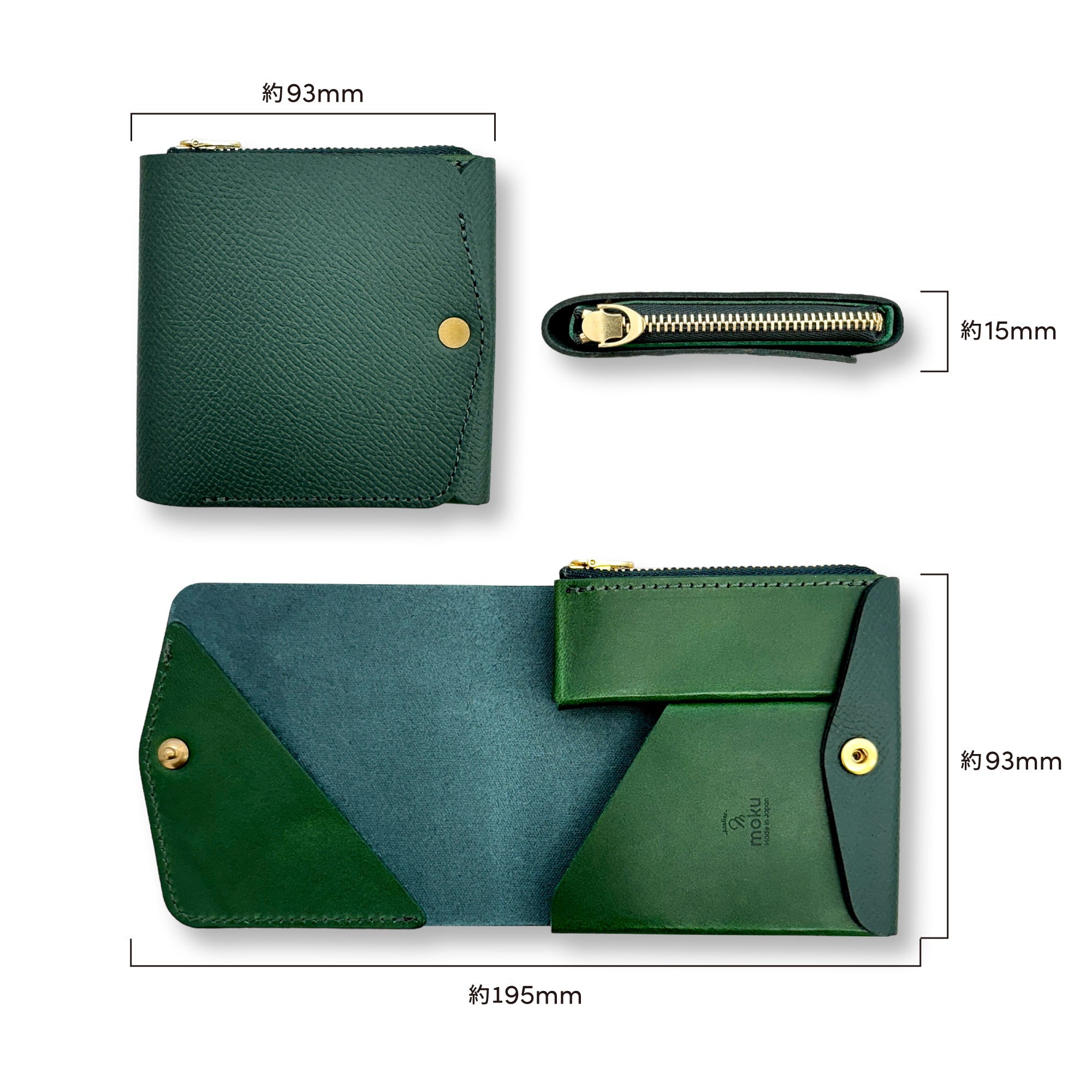 薄い財布 メンズ・レディース/[数量限定]小さく薄い財布SAKU Ver.3 VeauEpsom blue[予約品/8月下旬予定] / 財布単品