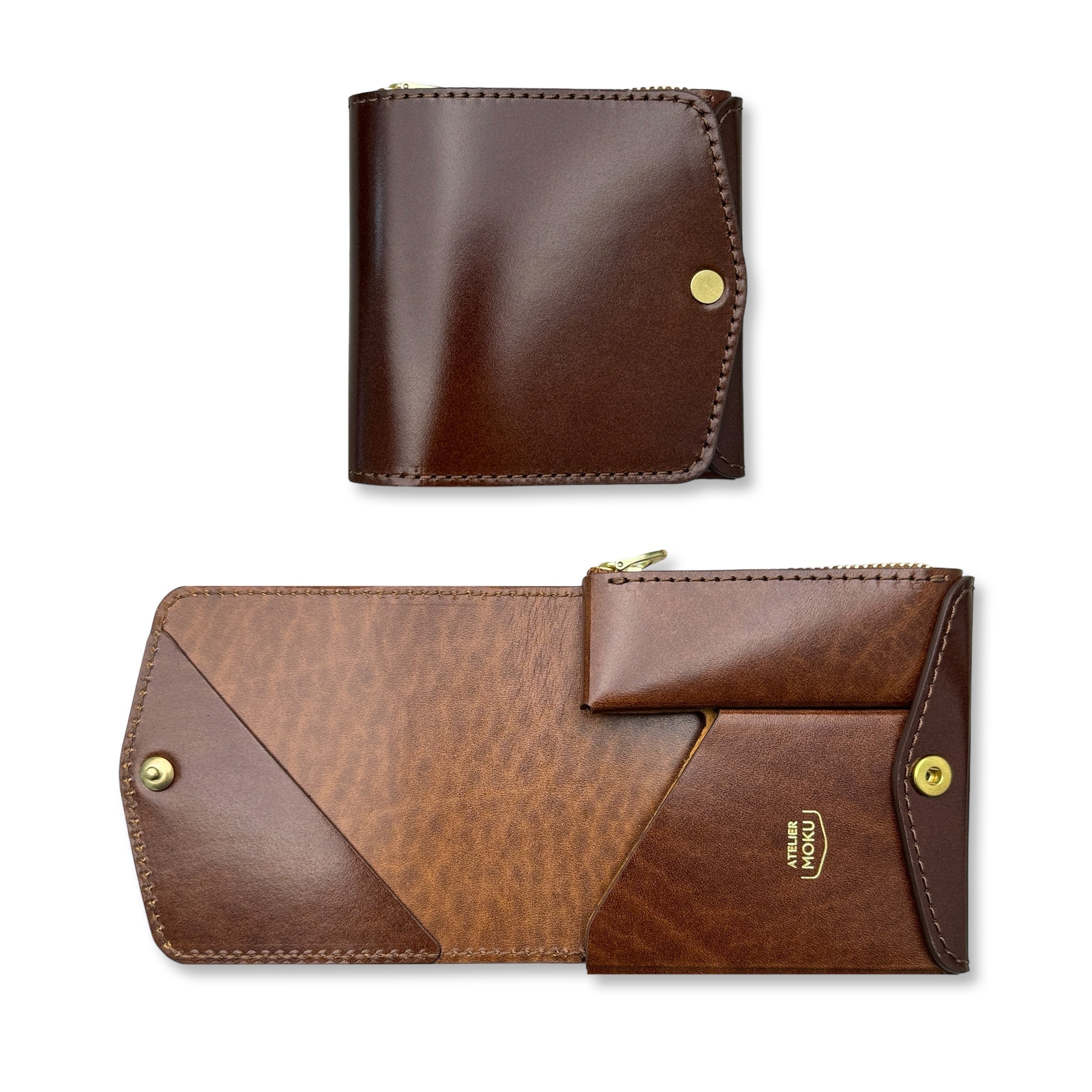 Small and thin wallet Saku ver.3 Plus Cordovan