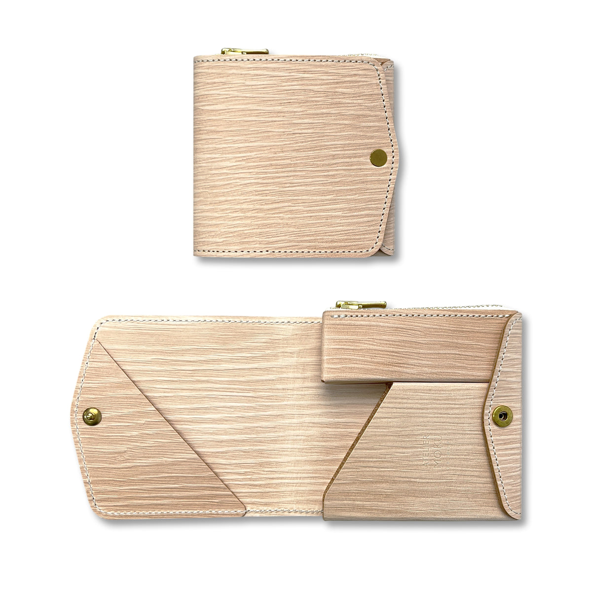 Small and thin wallet SAKU ver.3 Plus MOKUMEKAKU