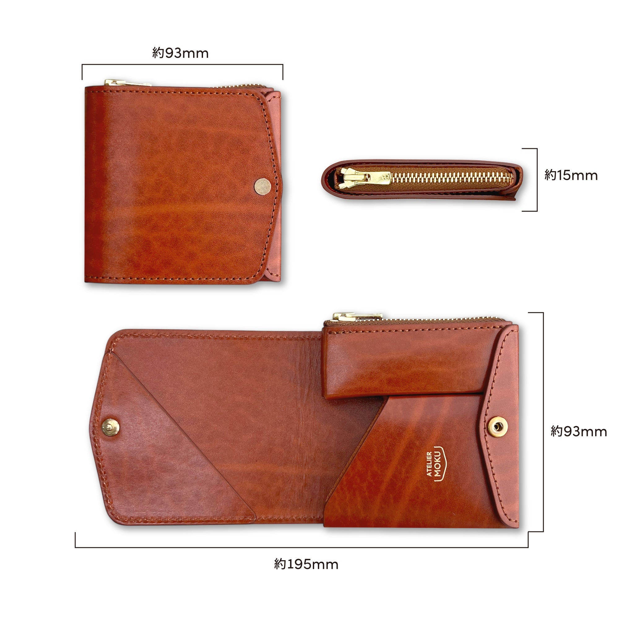 Small and thin wallet Saku ver.3 Plus Rugato