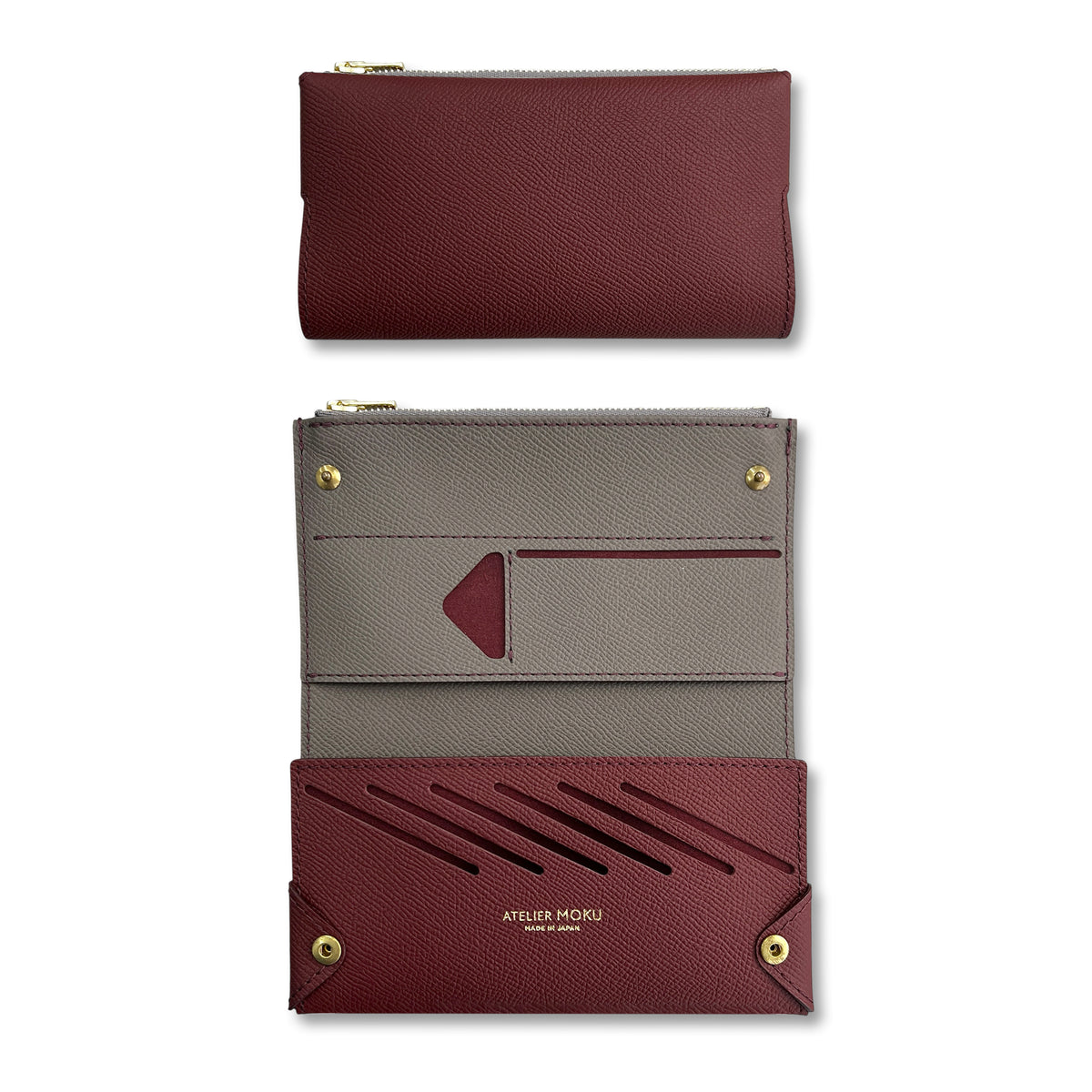 Small and thin long wallet UNO ver.2 Plus Derby Bicolor