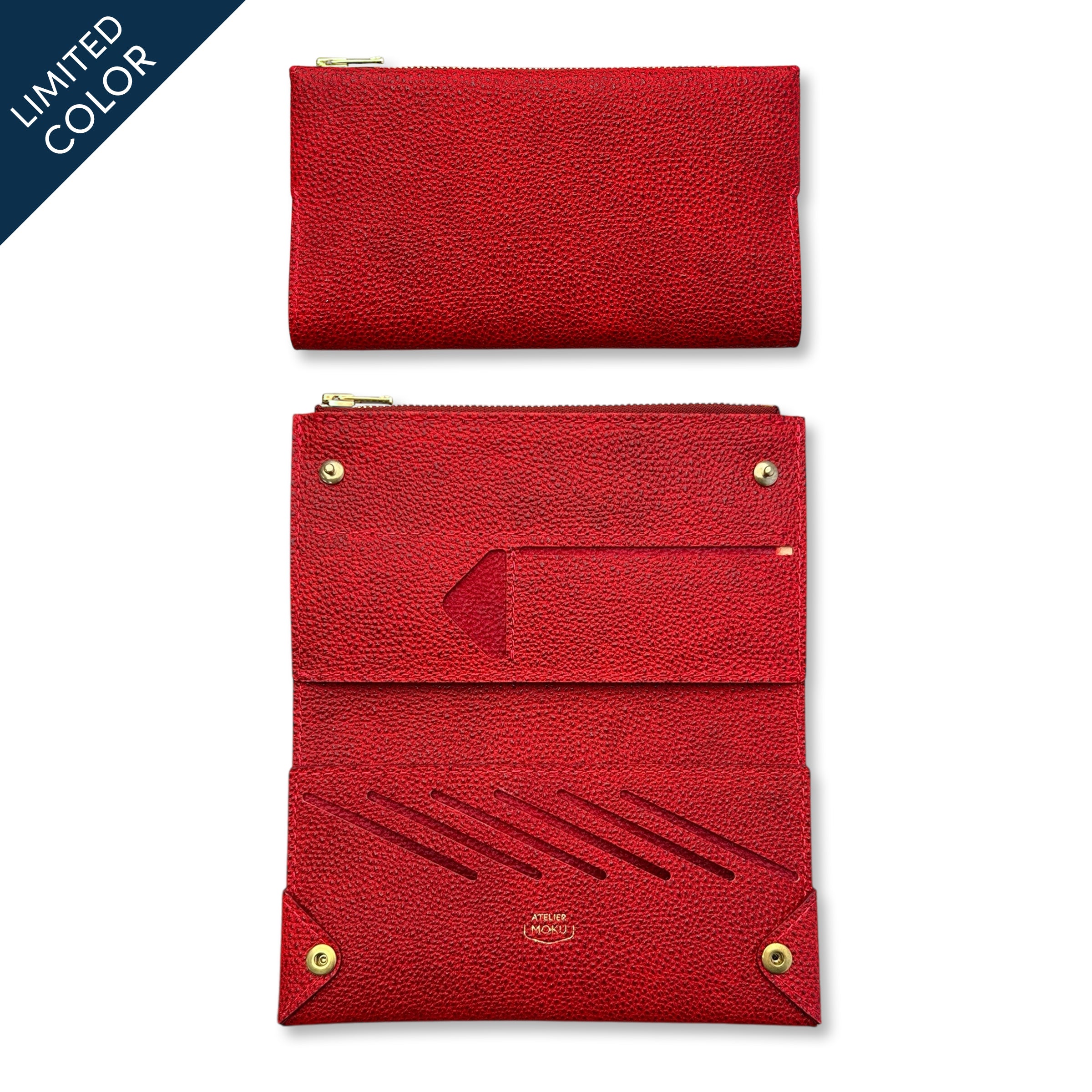 小さく薄い長財布UNO ver.2 Plus 黒桟革