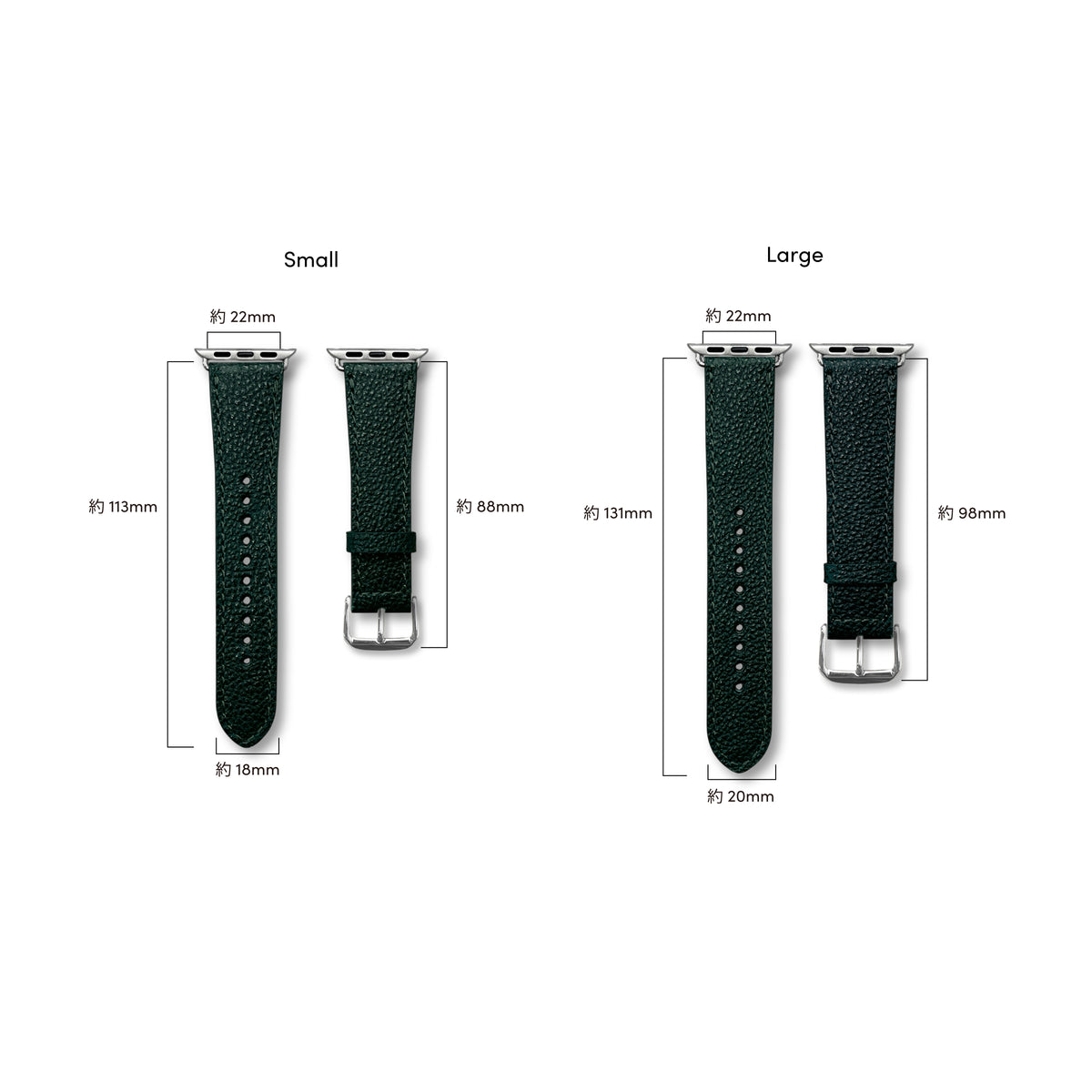 [10月末注文締切] Apple Watchバンド Wacchi 黒桟革